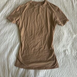 NWT SKIMS Tan Cotton Jersey T Shirt